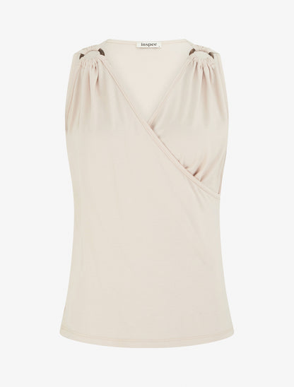 Top classique cache-coeur - Beige - 1
