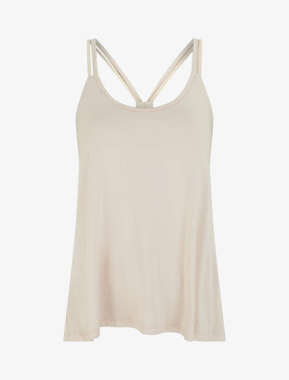 Top à bretelles style cordes - Beige - 1