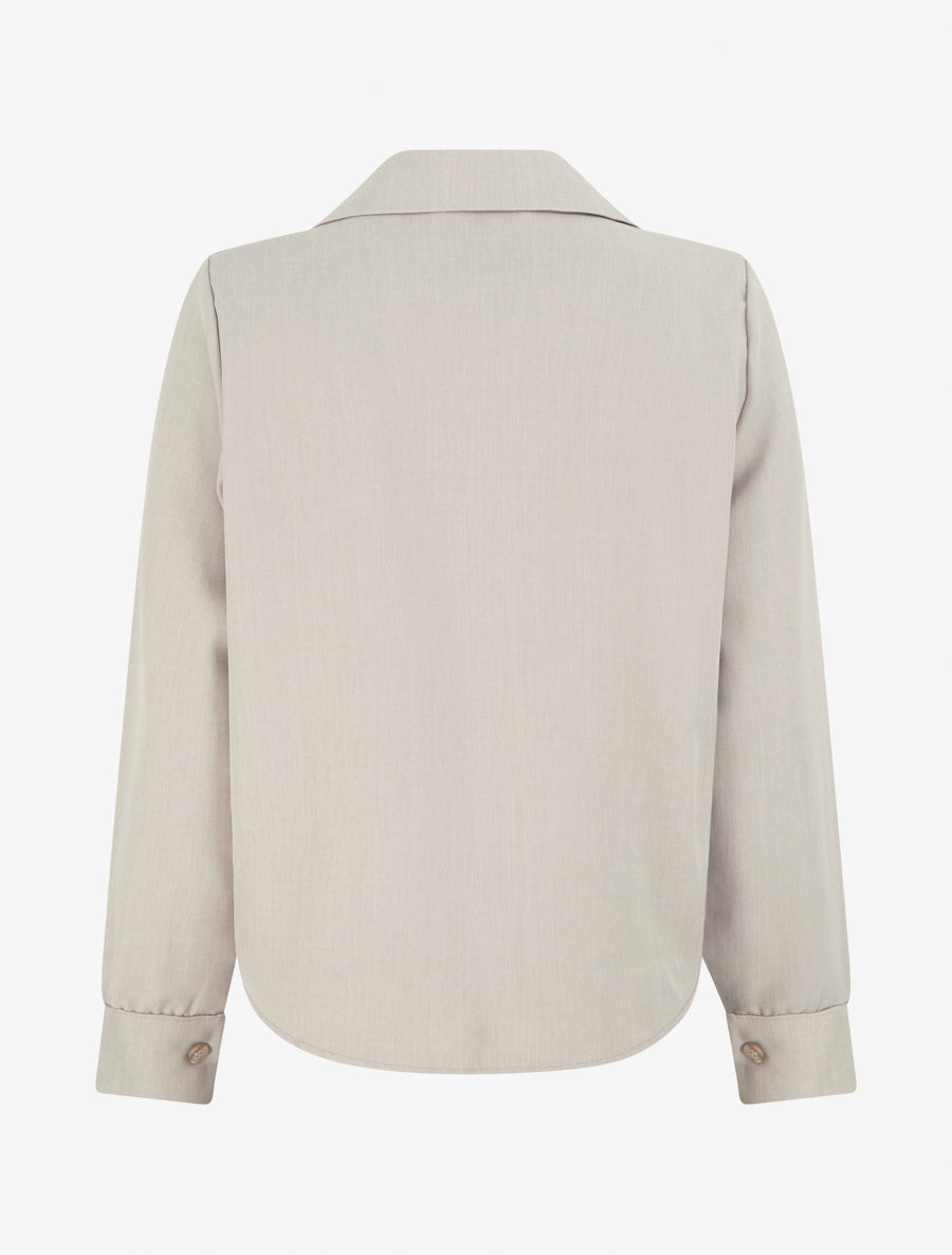 Asymmetrische geknoopte blouse - Mol