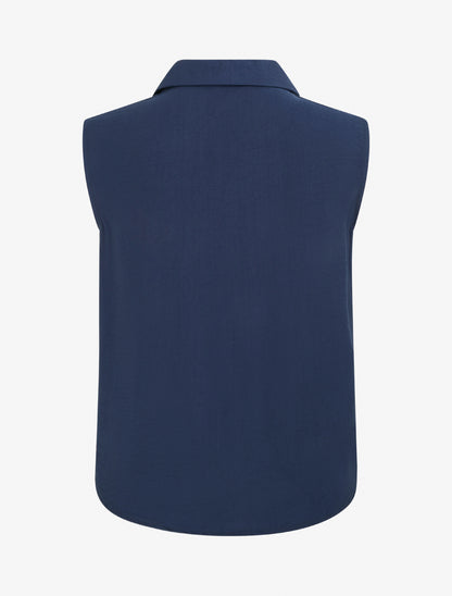 Top fluide effet noué - Marine - 2