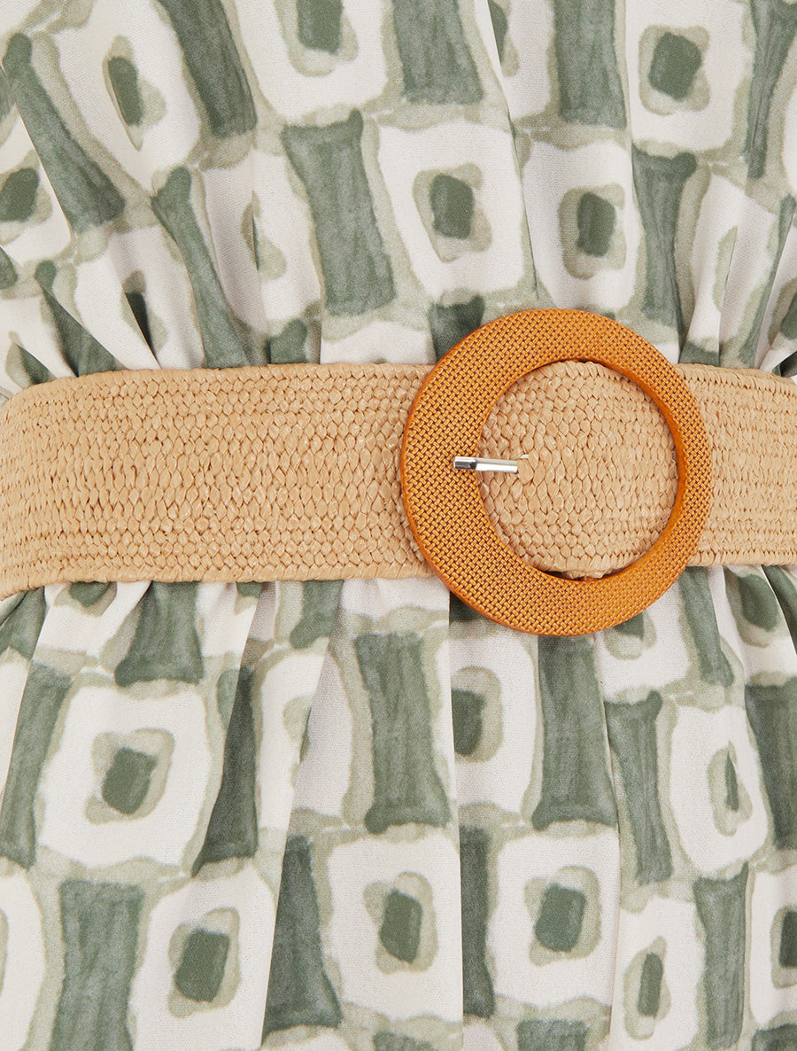 Combinaison imprimé abstrait à bretelles motif coeurs - Kaki - 3