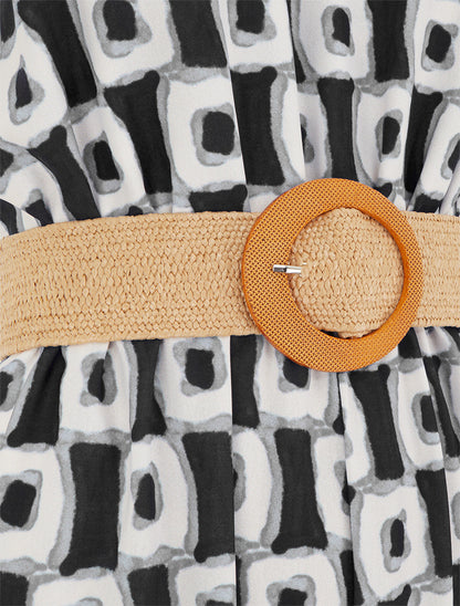 Combinaison imprimé abstrait à bretelles motif coeurs - Noir - 3