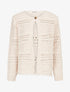 Gilet en maille ajourée à 1 bouton - Taupe - 4
