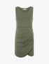 Robe ajustée à boutons décoratifs - Kaki - 1