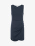 Robe ajustée à boutons décoratifs - Marine - 1