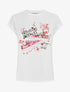 T-shirt motif baskets et papillons - Blanc - 1