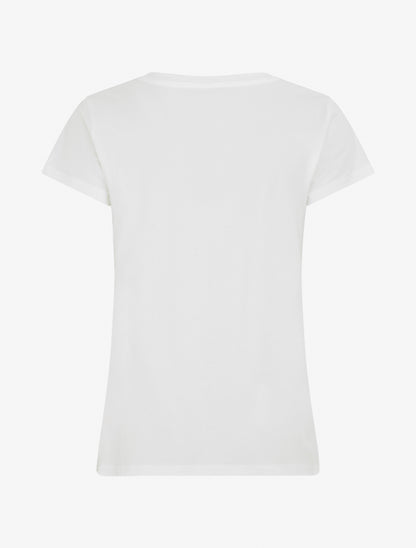 T-shirt à strass et motif sac - Blanc - 2