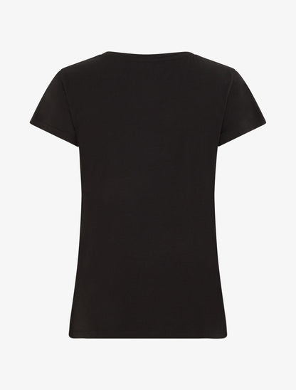 T-shirt à poche plaquée à motif floral - Noir - 2