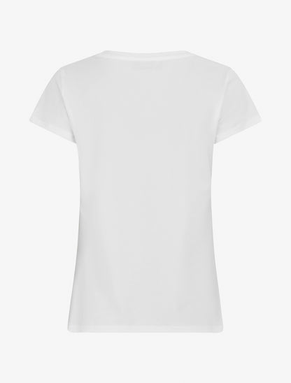 T-shirt à motif chat et parapluie strassé - Blanc - 2