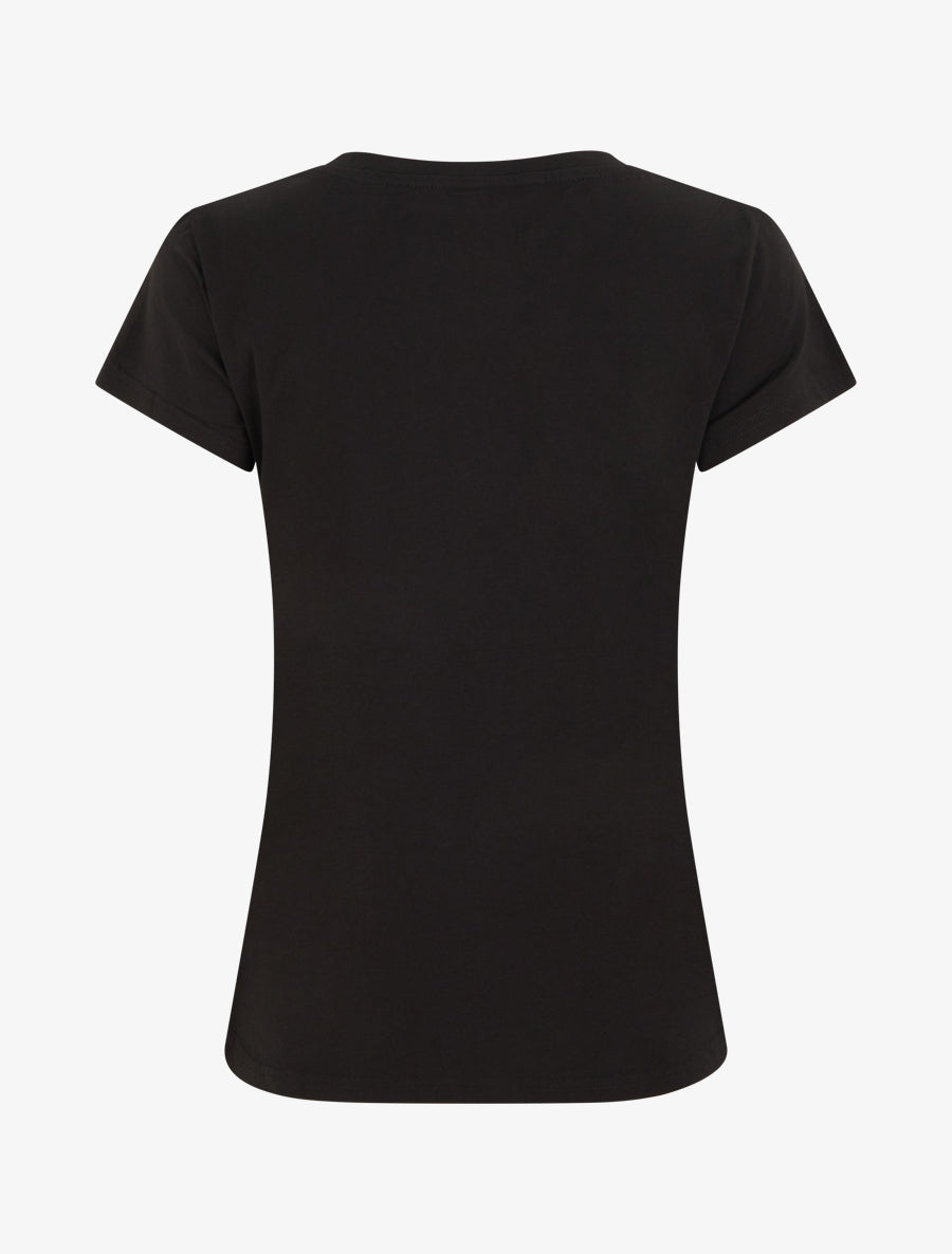 T-shirt à motif scooter strassé - Noir - 2