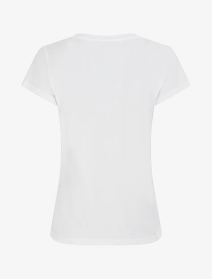 T-shirt imprimé noeuds strassés - Blanc - 2