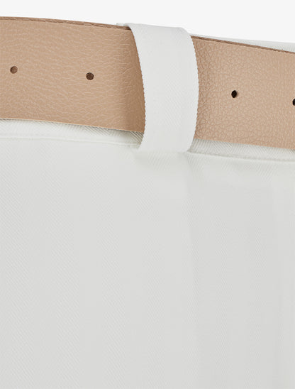 Pantalon ample à motif rayé - Blanc - 3