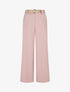 Pantalon à fines rayures irisées - Rose - 1