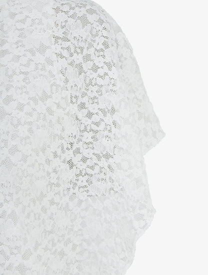 Top kantkogel - Wit