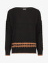 Pull à bord contrastant - Noir - 4