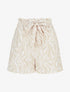 Short paperbag à imprimé fantaisie - Beige - 1