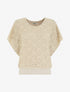 Top boule en dentelle - Beige - 1