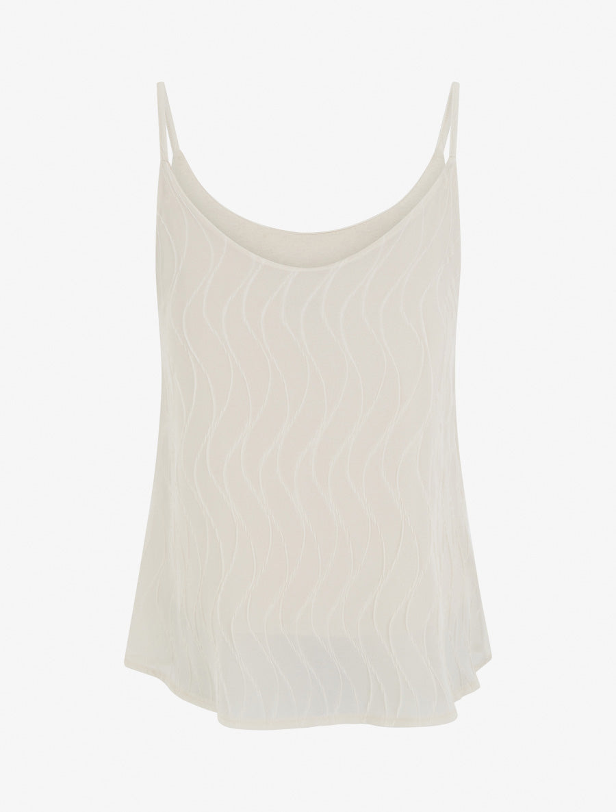 Caraco uni et texturé - Beige - 2