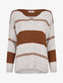 Pull basique bicolore - Camel - 1