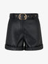 Short en simili à revers - Noir - 1