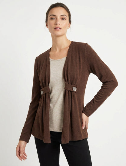 Vest met knoopjes in trompe-l&