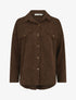 Surchemise côtelée basique - Marron - 4