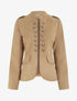 Veste en suédine style officier - Beige - 1