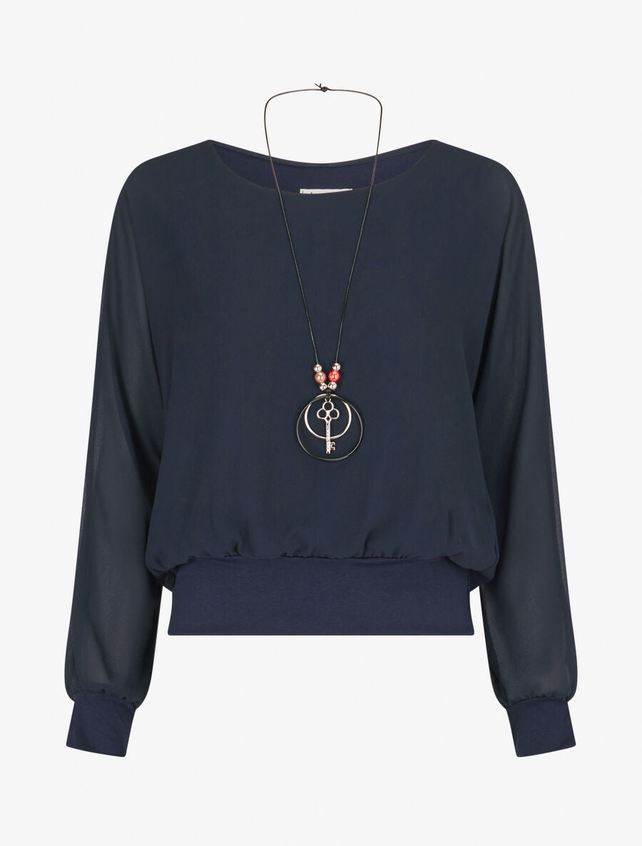 Top uni en voile - Marine - 5