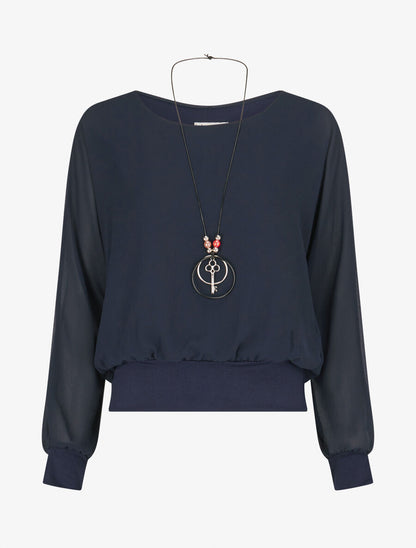Top uni en voile - Marine - 5
