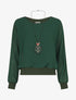 Top uni en voile - Vert sapin - 5