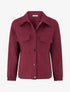 Veste unie à poignets élastiqués - Lie de vin - 1