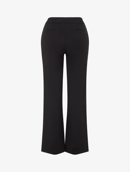 Pantalon uni coupe droite - Noir - 2