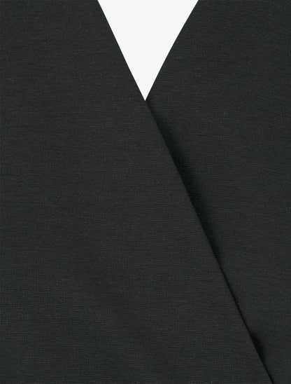 Robe portefeuille sans manches - Noir - 3