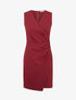 Robe sans manches style portefeuille - Bordeaux - 1