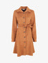 Robe chemise en suédine - Camel - 4