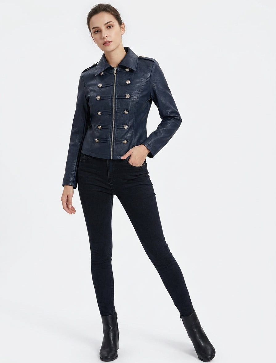 Officier stijl imitatiejas - Marine