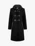 Duffle-coat à attaches contrastantes - Noir - 1