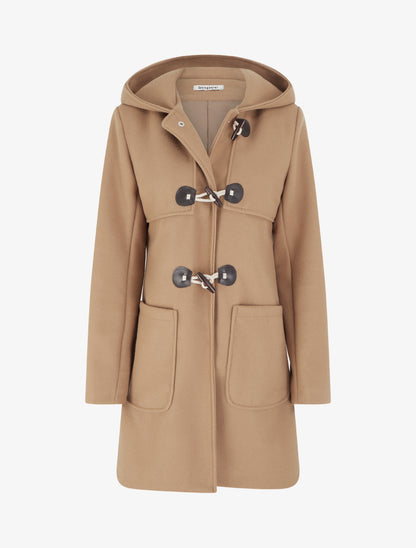 Duffle-coat droit long - Camel - 1
