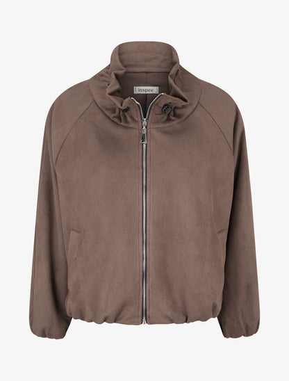Bomber uni à poches - Marron - 1