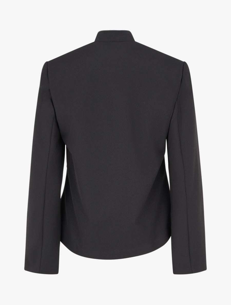 Veste droite ouverte style officier - Noir - 2
