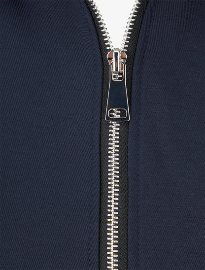 Bomber uni zippé - Marine - 3