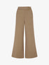 Pantalon ample taille haute élastiquée - Camel clair - 1