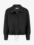 Bomber en suédine à poignets boutonnés - Noir - 1