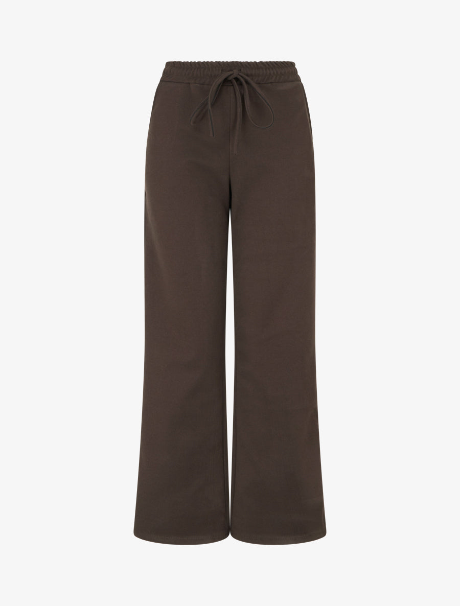 Pantalon style jogging - Chocolat - 1