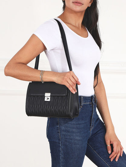 Sac besace Amanda - Noir - 5