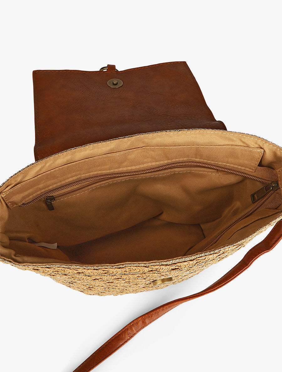 Sac besace Paula - Camel/or - 4