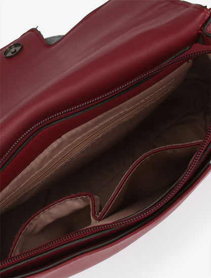 Sac besace Iris - Bordeaux - 4