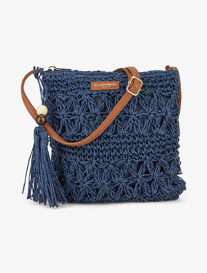 Sac bandoulière Joanie - Marine - 1