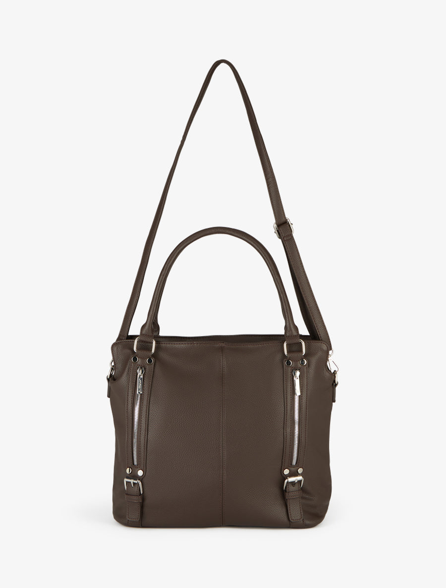 Sac cabas Eugénie - Marron - 3