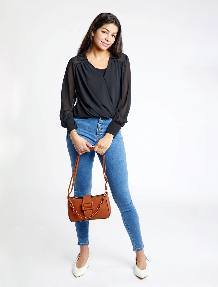 Sac besace Amandine - Camel - 6